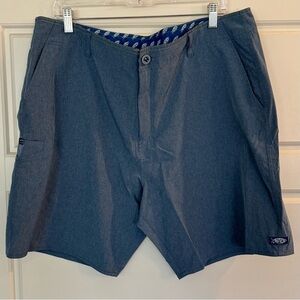AFTCO Men's Cloudburst Fishing Shorts Blue Size 38